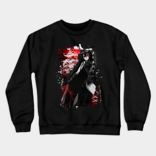 Girl with Blade Crewneck Sweatshirt